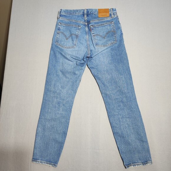 Levi's Wedgie jeans women's size W27 denim blue colour high-rise classic denim - Picture 3 of 16